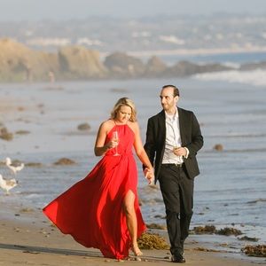 Essence of style Red maxi dress - XS Lulus